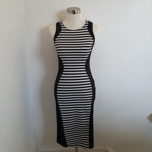 Elegant black and white dress